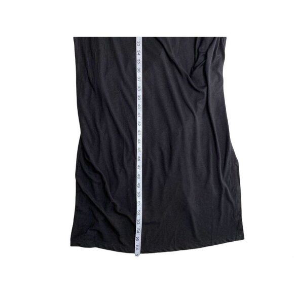 A Pea In The Pod Maternity Maxi Dress Women's‎ LARGE Black Short-Sleeve NEW - Picture 4 of 13